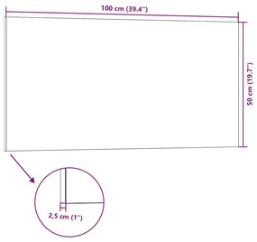 Painéis de parede 3D 5 pcs 100x50 cm EPS cinzento
