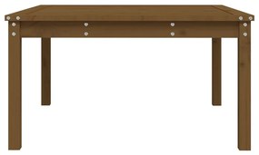 Mesa de jardim 82,5x82,5x45 cm pinho maciço castanho-mel