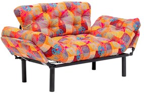 Sofá-Cama de 2 Lugares Nitta – Multicolor – 155x80x70 cm