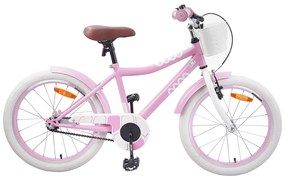 vidaXL Bicicleta Infantil 20 Polegadas para 6-11 Anos Rosa Claro