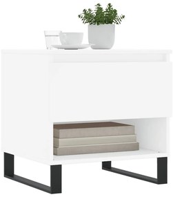 Mesas de centro 2 pcs 50x46x50 cm derivados de madeira branco
