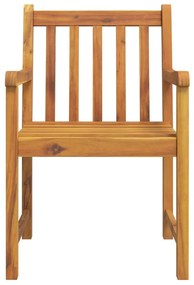 Cadeiras de jardim 6 pcs 56x55,5x90 cm madeira de acácia maciça