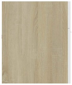 2 pcs conj. móveis casa banho contrapl. branco/carvalho sonoma