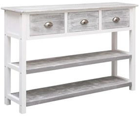 vidaXL Aparador estilo antigo 115x30x76 cm madeira cinzento