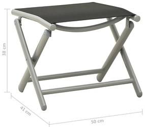 9 pcs conjunto lounge de jardim preto e prateado