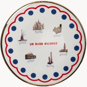 Prato de sobremesa em porcelana Monumenti