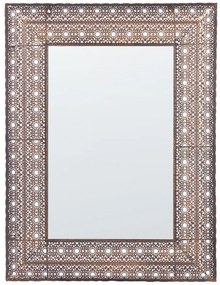 Espelho de parede cor de cobre 69 x 90 cm DEHRADUN Beliani
