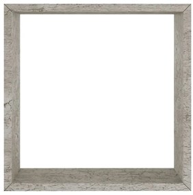 Prateleiras de parede em forma de cubo 3 pcs cinzento cimento