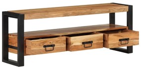 Móvel de TV 120x30x45 cm madeira de acácia maciça