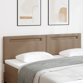 Cabeceira vidaXL Design Simples Cappuccino 180 cm em Couro Sintético