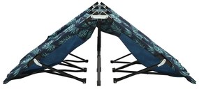 Espreguiçadeira/cama dobrável p/ 2 pessoas aço estampagem folha