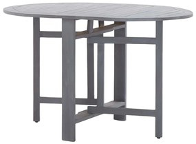 Mesa de jardim 120x70x74 cm madeira de acácia maciça cinzento
