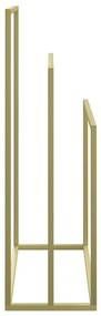 Toalheiro de pé 48x24x79 cm ferro dourado