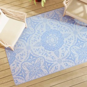 vidaXL Tapete de exterior 140x200 cm ARAKIL PP azul-bebé