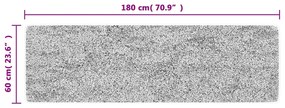 Tapete de cozinha lavável antiderrapante 60x180 cm multicor