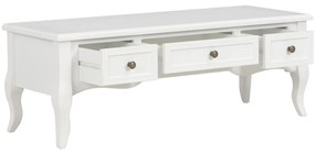 Móvel de TV 100x35x35 cm madeira branco