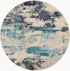 Tapete redondo de design com pelo curto Celestial