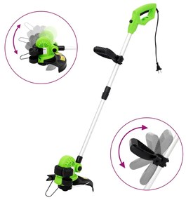 Aparador de relva telescópico elétrico 29 cm 550 W