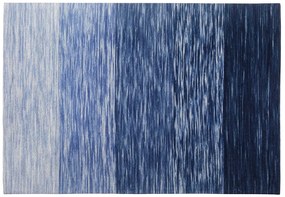 Tapete de lã azul 140 x 200 cm KAPAKLI Beliani