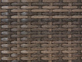 Conjunto de jardim em rattan castanho com 4 lugares LUCA Beliani