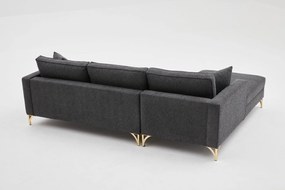 Sofá de Canto Berlin – Antracite – 258x83x181 cm