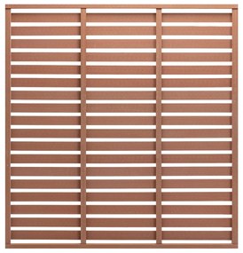 vidaXL Painel de vedação 180x180 cm WPC castanho