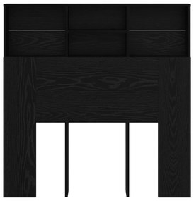 Cabeceira com Armário Carvalho preto 100 x 19 x 103.5 cm