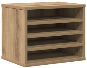 Organizador de Mesa Carvalho Artesanal 36x26x29.5 cm Madeira Derivada