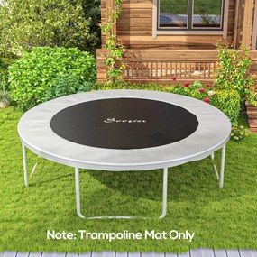 Tapete de substituição para trampolim (NÃO INCLUIDO):, compatível com trampolins de Ø 4,3 m e molas de 14 cm preto
