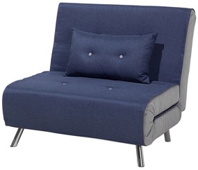 Sofá-cama em tecido azul escuro FARRIS Beliani