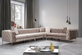 Sofá de Canto Como – Bege – 310 cm x 73 cm x 270 cm