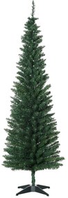 HOMCOM Árvore de Natal Artificial 180cm Ignífugo com 390 Pontas de Ramo PVC Decoração de Natal para Interiores Fácil de Montar Verde | Aosom Portugal