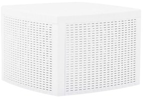 vidaXL Mesa de apoio 54x54x36,5 cm plástico branco