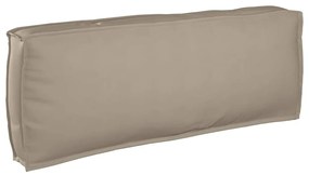 vidaXL Almofada de Palete para Encosto Taupe 120x40x12 cm, Tecido Oxford