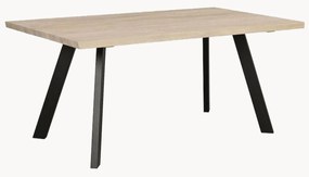 Mesa de jantar com tampo em madeira de carvalho Fred