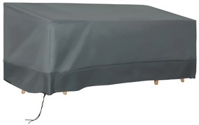 Outsunny Capa Protetora para Móveis de Jardim Tecido Oxford 600D Impermeável com Corda e Fivela 190,5x72x76cm Cinza | Aosom Portugal