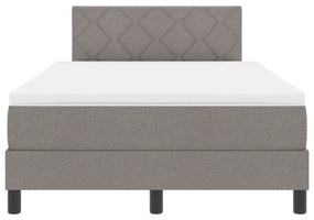 Cama Box com Colchão Taupe 120x190 cm Tecido