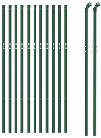 Cerca de malha de arame 0,8x25 m aço galvanizado verde
