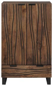 Highboard 60x33.5x100 cm de Madeira Sólida de Manga