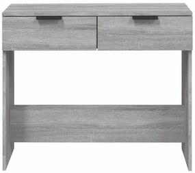 Mesa consola 90x36x75 cm derivados de madeira cinzento sonoma