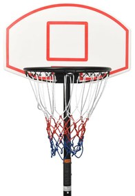 Tabela de basquetebol 216-250 cm polietileno branco