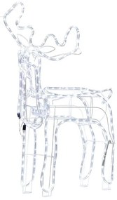 Decoração LED para exterior rena animada branca 94 cm INNNES Beliani