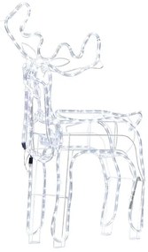 Decoração LED para exterior rena animada branca 94 cm INNNES Beliani