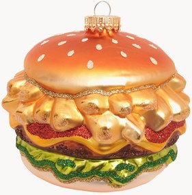 Ornamento para árvore de Natal pintado à mão Burger