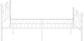 Estrutura de cama 120x200 cm metal branco