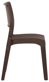 Cadeiras de jardim 2 pcs polipropileno cor moca