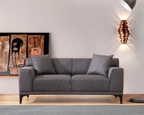 Sofá de 2 Lugares Petra – Antracite – 165x87x86 cm