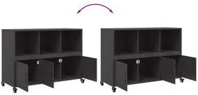 Aparador 100,5x39x72 cm aço preto
