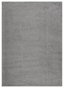 Tapete shaggy de pelo alto 120x170 cm cinza