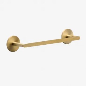 Toalheiro Adesivo De Parede Com Barra Para Casa De Banho Em Aço Inoxidável Caldrumi ↔︎ 30 Cm & Dourado Escovado - Sklum